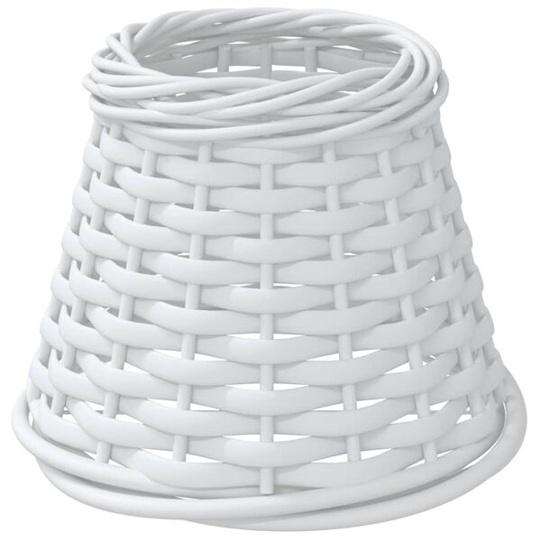 vidaXL Καπέλο Φωτιστικού Λευκό Ø15x12 εκ. από Wicker