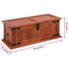 vidaXL Μπαούλο Αποθήκευσης 60 x 25 x 22 εκ. από Μασίφ Ξύλο Ακακίας