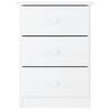 vidaXL Κομοδίνο ALTA Λευκό 41 x 35 x 55,5 εκ. από Μασίφ Ξύλο Πεύκου