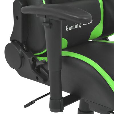 vidaXL Καρέκλα Γραφείου Racing Ανακλινόμενη με Υποπόδιο Πράσινη
