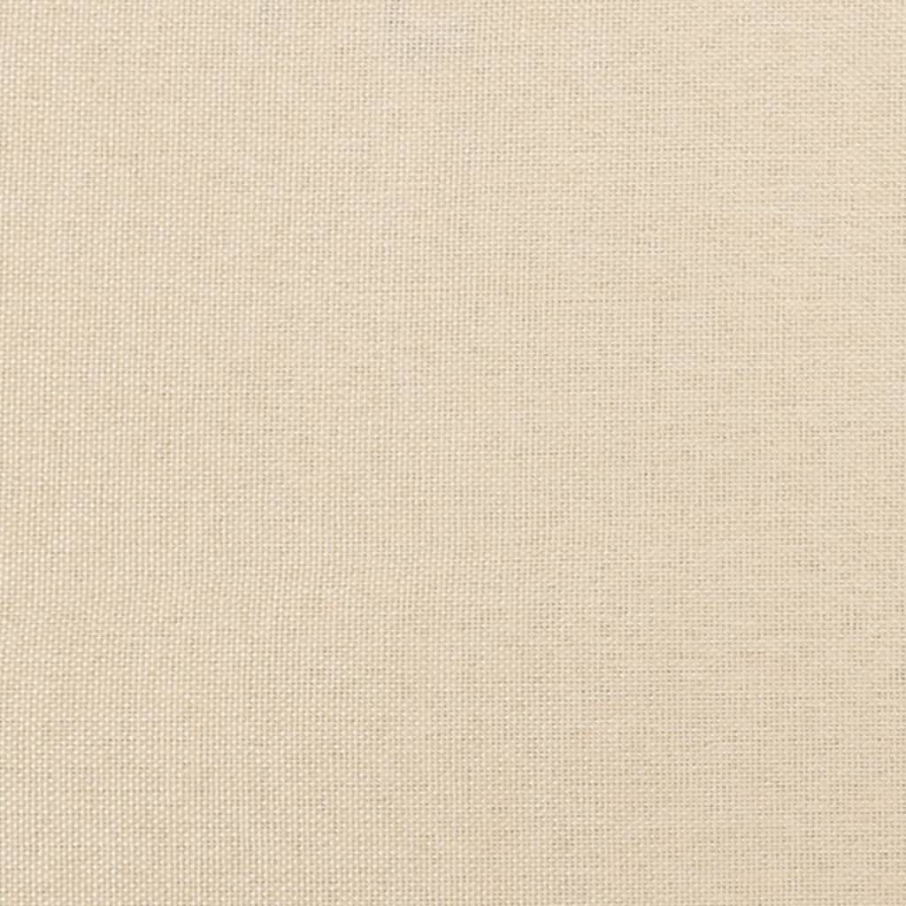 vidaXL Σκελετός Κρεβατιού Χωρίς Στρώμα Κρεμ 120x200 εκ. Υφασμάτινο