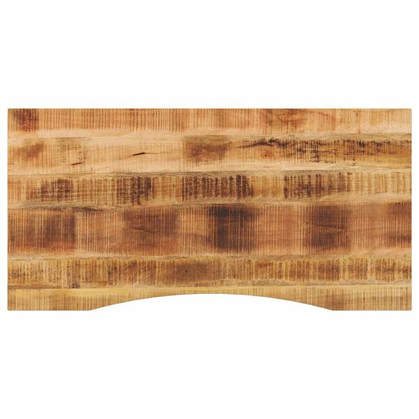 vidaXL Επιφάνεια Γραφείου Καμπύλη 110x50x2,5 εκ Μασίφ Ακατ. Μάνγκο