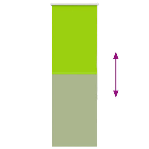 vidaXL Ρολέρ Μπλακάουτ Πράσινα φύλλα 60x150 cm Πλάτος υφάσματος 55,7cm