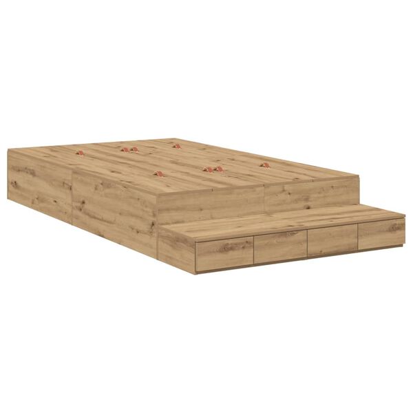 vidaXL &Kappa;&rho;&epsilon;&beta;ά&tau;&iota; &mu;&epsilon; &alpha;&pi;&omicron;&theta;&eta;&kappa;&epsilon;&upsilon;&tau;&iota;&kappa;ό &chi;ώ&rho;&omicron; &mu;&epsilon; &sigma;&upsilon;&rho;&tau;ά&rho;&iota; Artisan Oak 120 cm