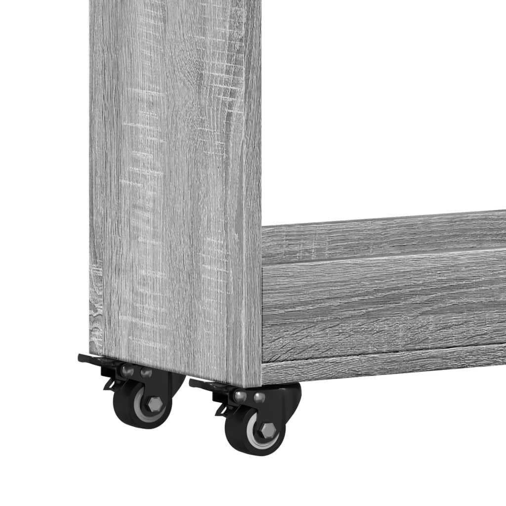 vidaXL Έπιπλο με Ρόδες Γκρι Sonoma 60x22x79 εκ. από Επεξεργασμένο Ξύλο