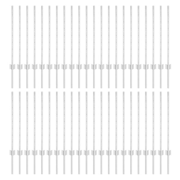 vidaXL Πό posts φράχτη 44 pcs Ασημί 120 cm Ατσάλι