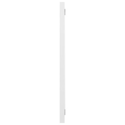 vidaXL Καθρέφτης Μπάνιου Γυαλιστερό Λευκό 60x1,5x37 εκ. Μοριοσανίδα