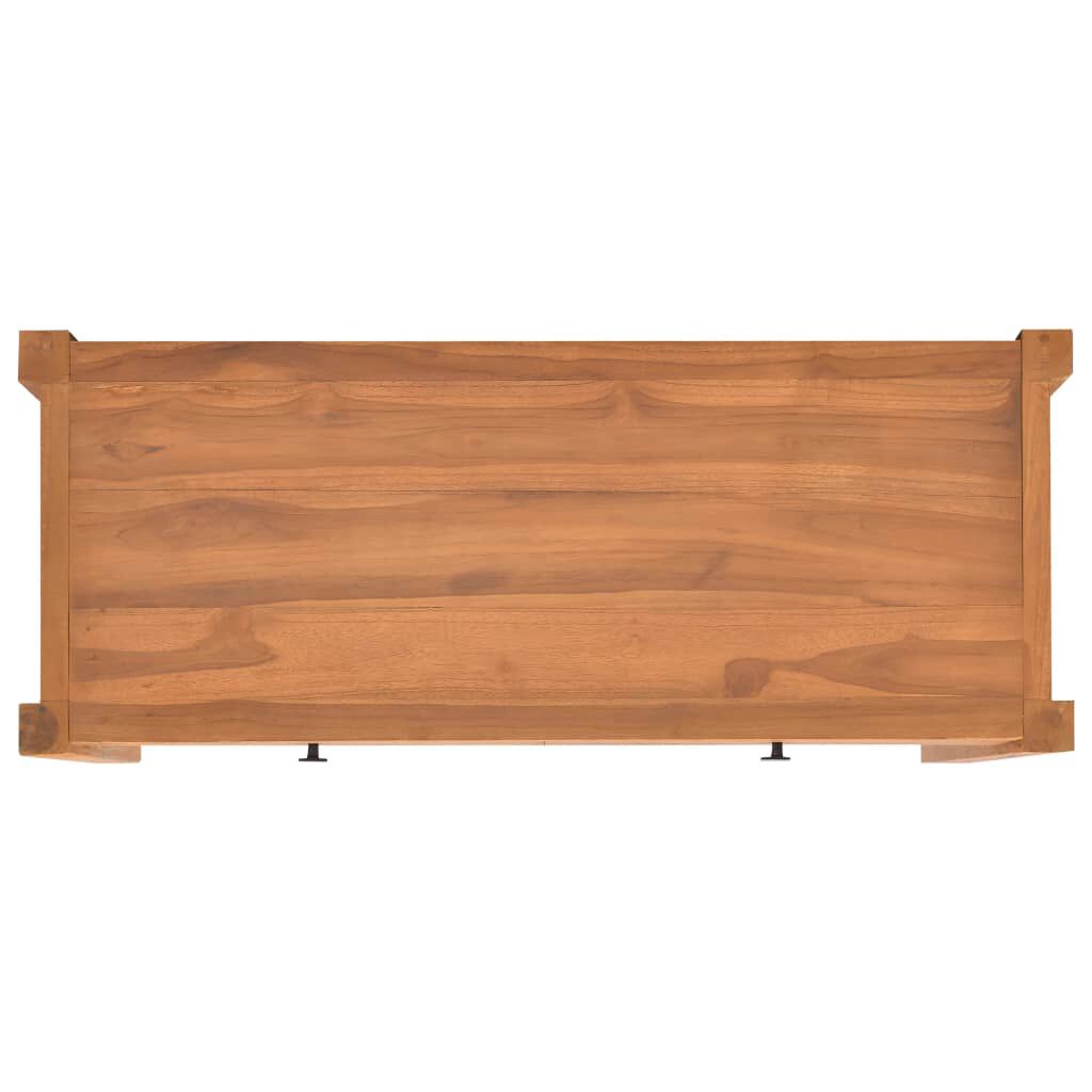 vidaXL Γραφείο με 2 Συρτάρια 100 x 40 x 75 εκ. Ανακυκλωμένο Ξύλο Teak