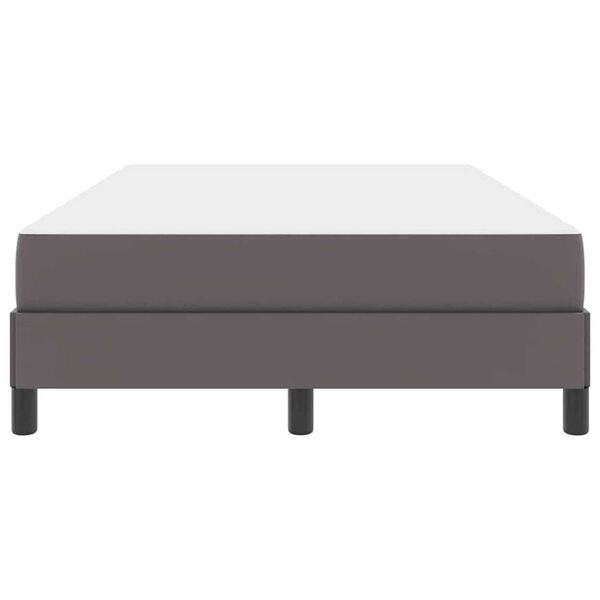 vidaXL Κρεβάτι Άλλο Γκρι 120 x 200 cm Τεχνητό δέρμα