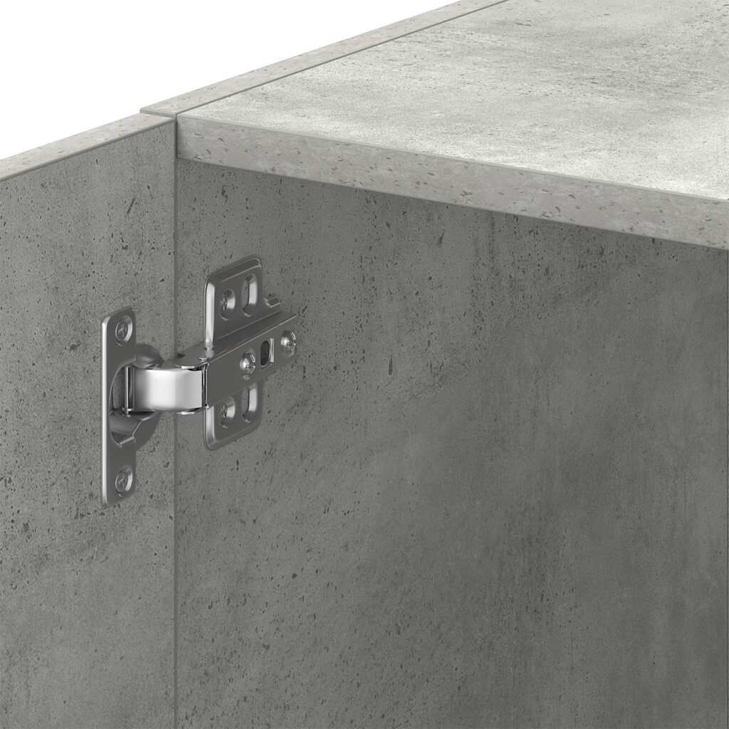 vidaXL Ντουλάπι Αποθήκευσης Στενό Γκρι 30x42,5x225 εκ. Επεξεργ. Ξύλο