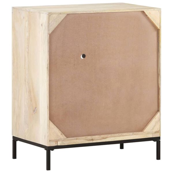 vidaXL Ντουλάπι 60x35x70 εκ. Μασίφ Ξύλο Μάνγκο και Φυσικό Ζαχαροκάλαμο