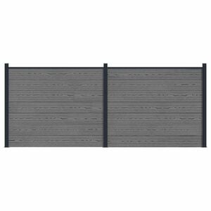 vidaXL &Pi;ά&nu;&epsilon;&lambda; &Phi;&rho;ά&chi;&tau;&eta; 2 pcs WPC &kappa;&alpha;&iota; &Alpha;&lambda;&omicron;&upsilon;&mu;ί&nu;&iota;&omicron; &Gamma;&kappa;&rho;&iota;