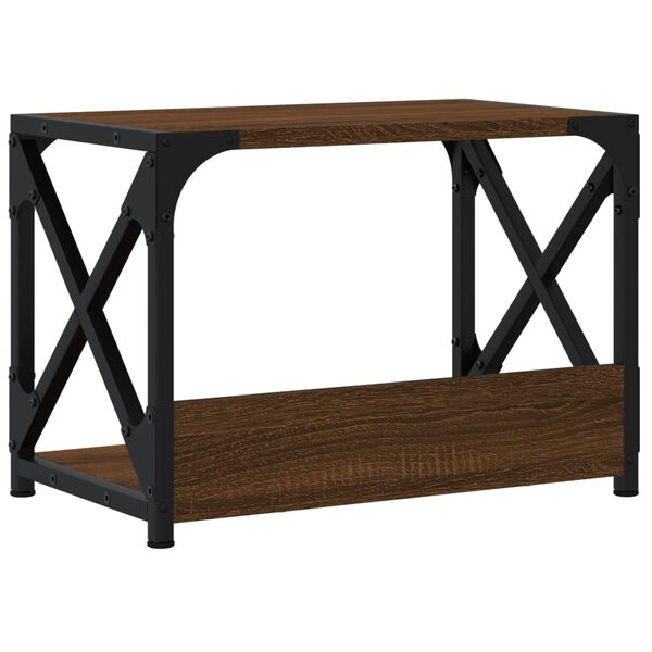 vidaXL Βάση Εκτυπωτή 2 Επιπέδων Καφέ Δρυς 44x26x31,5 εκ Επεξ. Ξύλο