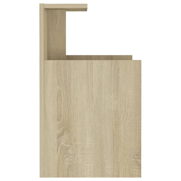 vidaXL Κομοδίνο Sonoma Δρυς 40 x 35 x 60 εκ. από Επεξ. Ξύλο