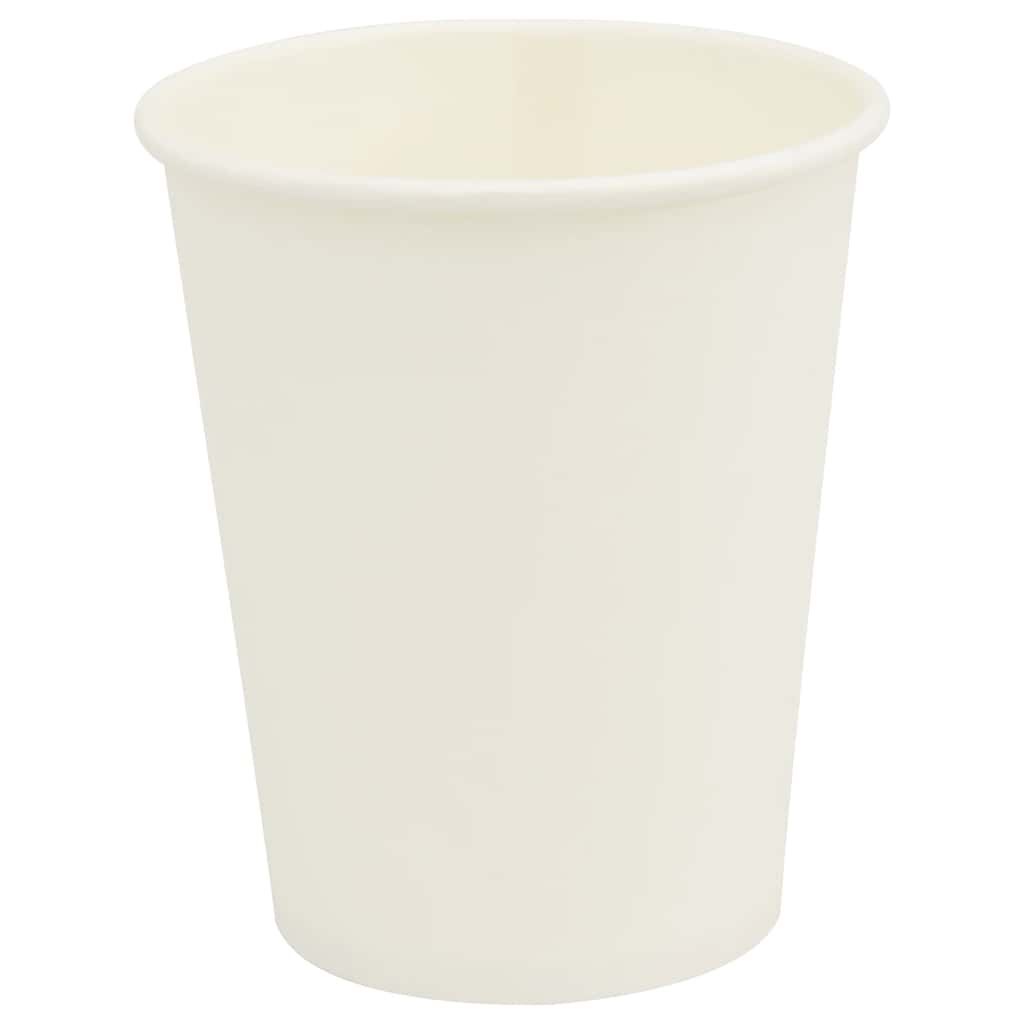 vidaXL Χάρτινα κύπελλα καφέ 1000 τεμάχια 8oz 200ml Λευκό