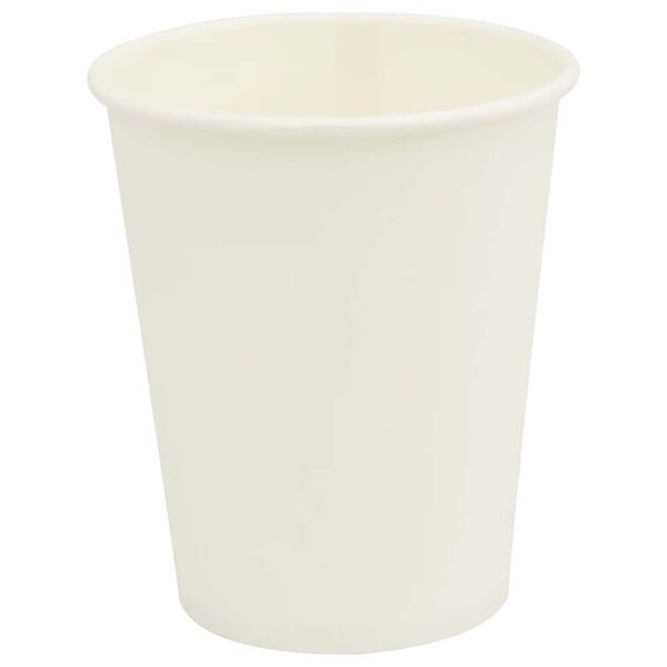 vidaXL Χάρτινα κύπελλα καφέ 1000 τεμάχια 8oz 200ml Λευκό