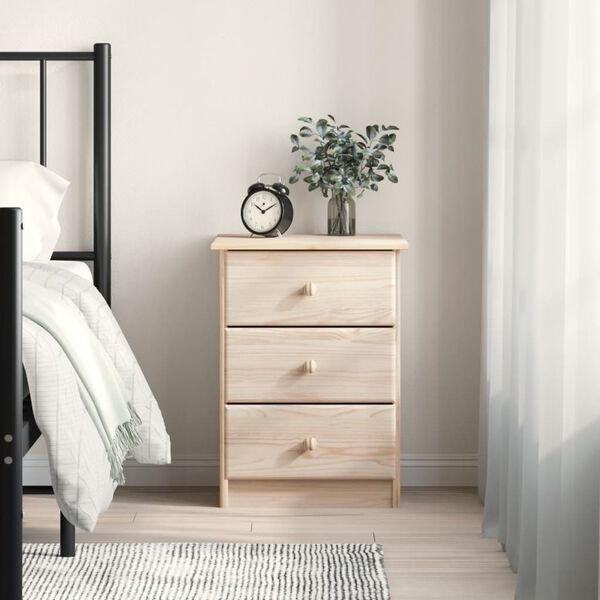 vidaXL Κομοδίνο ALTA 41 x 35 x 55,5 εκ. από Μασίφ Ξύλο Πεύκου
