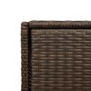 vidaXL Ντουλάπι Αποθήκευσης Κήπου Καφέ 55x55x111 εκ. Συνθετικό Ρατάν