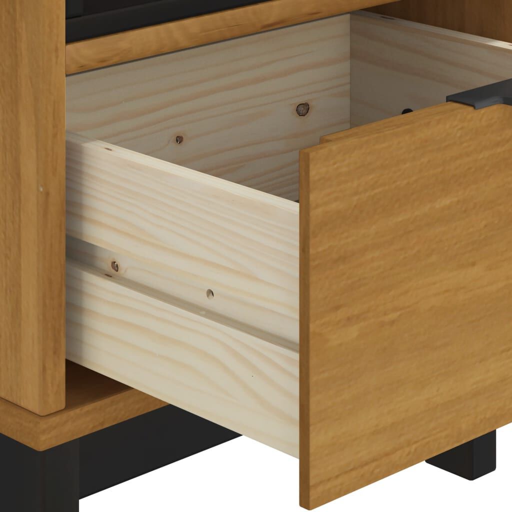 vidaXL Κομοδίνο FLAM 40 x 35 x 50 εκ. από Μασίφ Ξύλο Πεύκου