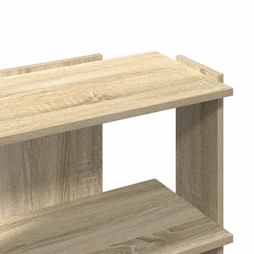 vidaXL Βιβλιοθήκη 3 Επιπέδων Sonoma Δρυς 60x30x60 εκ. Επεξεργ. Ξύλο