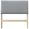 vidaXL Ταπετσαρισμένο κεφαλάρι Ανοιχτό γκρι 100 cm
