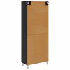 vidaXL Highboard &Mu;&alpha;ύ&rho;&eta; &Omicron;&xi;&upsilon;ά 69,5 x 34 x 90 &epsilon;&kappa;. &Epsilon;&pi;&epsilon;&xi;&epsilon;&rho;&gamma;&alpha;&sigma;&mu;έ&nu;&omicron; &xi;ύ&lambda;&omicron;
