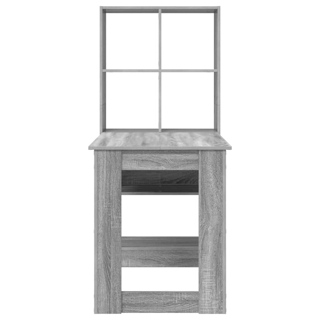 vidaXL Γραφείο Γκρίζο Σονομα 122 x 67 x 145 εκ. Επεξεργασμένο ξύλο