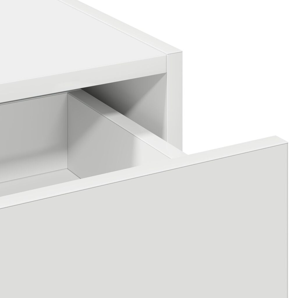 vidaXL Κρεμαστό Τραπέζι Μακιγιάζ Λευκό 100x40x70 εκ