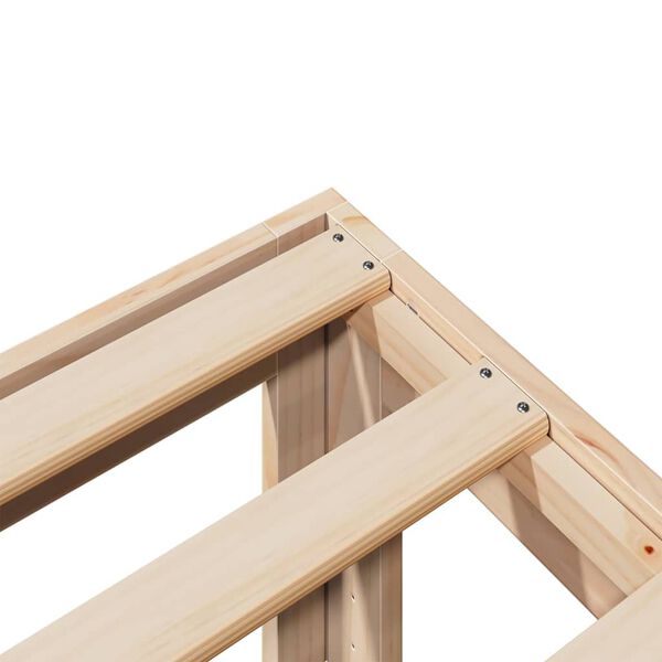 vidaXL Σκελετός Κρεβ. Χωρίς Στρώμα 80x200 εκ. Μασίφ Ξύλο Πεύκου