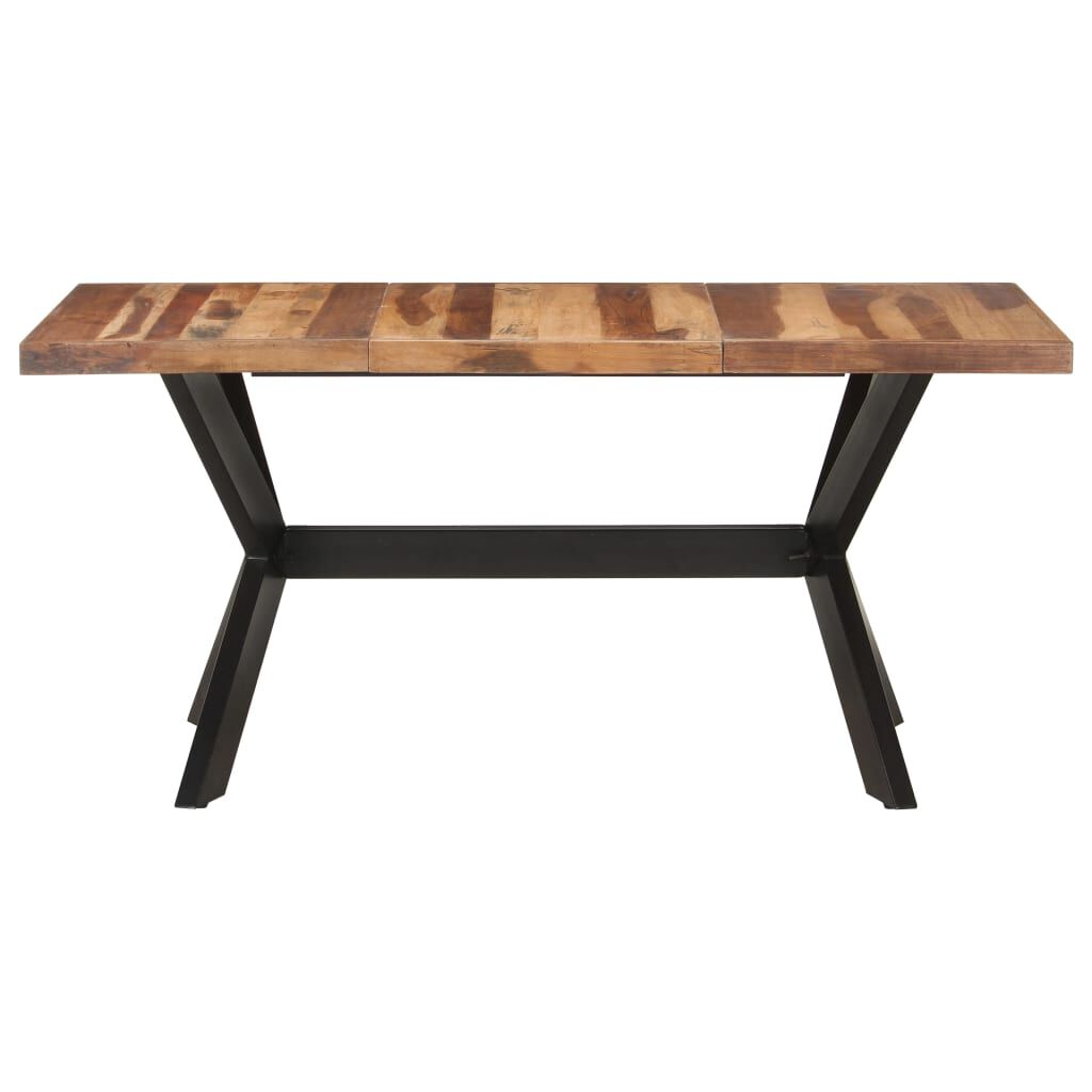 vidaXL Τραπεζαρία 160 x 80 x 75 εκ. Μασίφ Ξύλο & Μελί Φινίρισμα