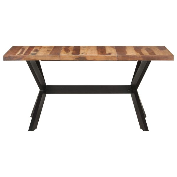 vidaXL Τραπεζαρία 160 x 80 x 75 εκ. Μασίφ Ξύλο & Μελί Φινίρισμα