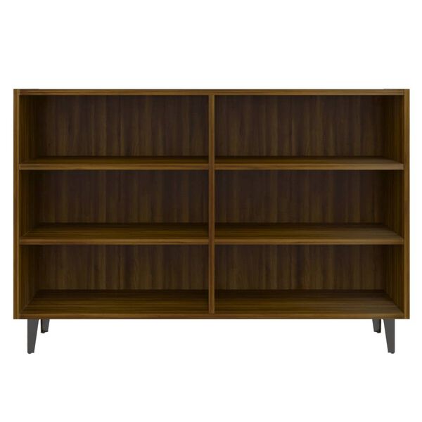 vidaXL Ραφιέρα Καφέ Δρυς 103,5 x 35 x 70 εκ. από Επεξεργ. Ξύλο