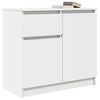 vidaXL Συρταριέρα με Συρτάρια Λευκή 71x35x65 εκ. από Επεξ. Ξύλο