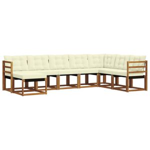 vidaXL &Sigma;&epsilon;&iota;&rho;ά &Kappa;&alpha;&nu;&alpha;&pi;έ &Epsilon;&xi;&omega;&tau;&epsilon;&rho;&iota;&kappa;&omicron;ύ &mu;&epsilon; &mu;&alpha;&xi;&iota;&lambda;ά&rho;&iota; 8 pcs &Phi;&upsilon;&sigma;&iota;&kappa;ό &kappa;&alpha;&iota; &Kappa;&rho;έ&mu;&alpha;