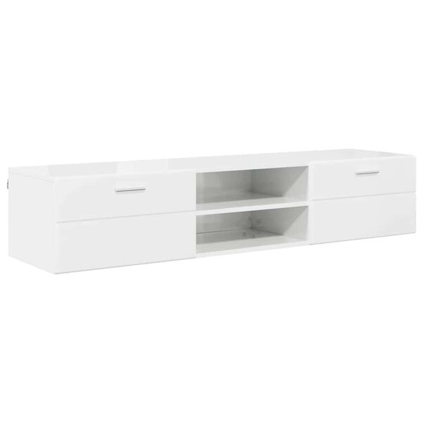 vidaXL Ντουλάπι TV με συρτάρι Γκρι σκυροδέματος 150 x 39 x 30 εκ