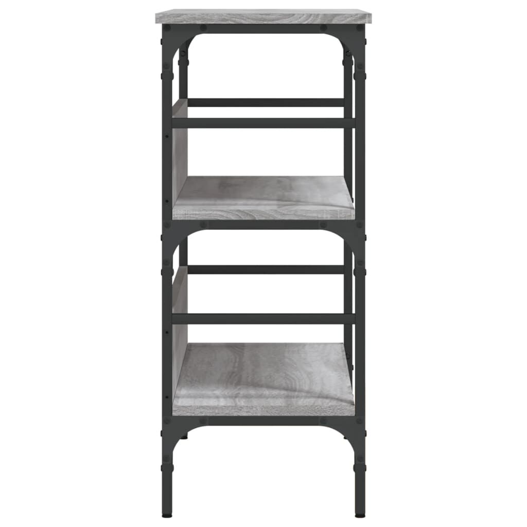 vidaXL Τραπέζι Κονσόλα Γκρι Sonoma 75x32x75 εκ. Επεξεργασμένο Ξύλο