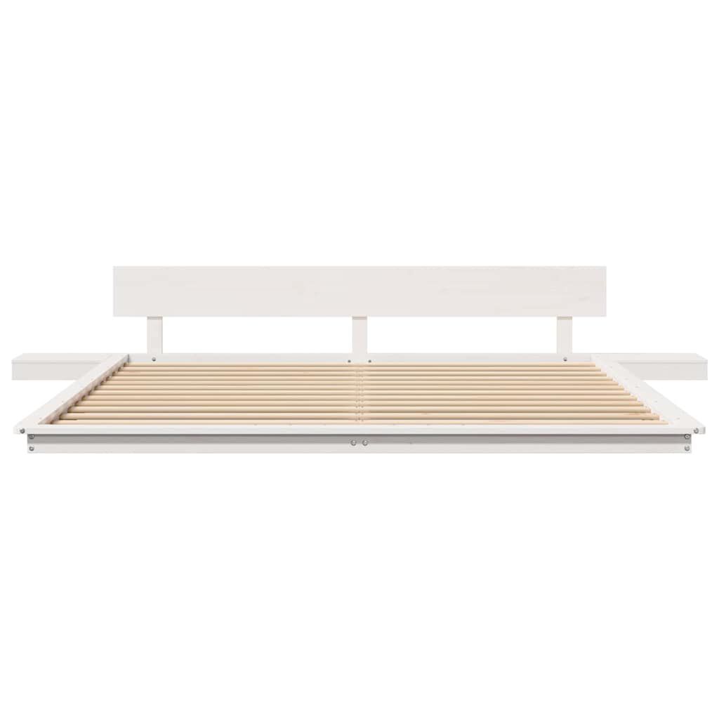 vidaXL Σκελετός Κρεβατιού Λευκό 180 x 200 cm ξύλο