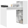 vidaXL Γραφείο με ράφι Λευκό 108 x 55 x 103.5 εκ Επεξεργασμένο ξύλο