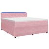 vidaXL &Kappa;&rho;&epsilon;&beta;ά&tau;&iota; box spring &mu;&epsilon; &sigma;&tau;&rho;ώ&mu;&alpha; &Rho;&omicron;&zeta; 140 x 190 cm &Beta;&epsilon;&lambda;&omicron;ύ&delta;&omicron;