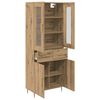 vidaXL Highboard &mu;&epsilon; &sigma;&upsilon;&rho;&tau;ά&rho;&iota; 2 pcs Artisan Oak &Epsilon;&pi;&epsilon;&xi;&epsilon;&rho;&gamma;&alpha;&sigma;&mu;έ&nu;&omicron; &xi;ύ&lambda;&omicron;