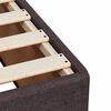 vidaXL Κρεβάτι Boxspring με Στρώμα Σκούρο Καφέ 180x200 εκ Υφασμάτινο