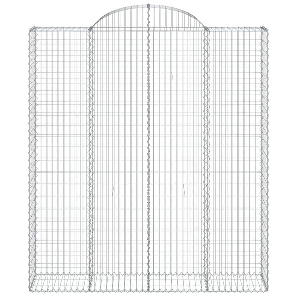 vidaXL Συρματοκιβώτια Τοξωτά 11 τεμ. 200x50x220/240 εκ. Γαλβαν. Ατσάλι
