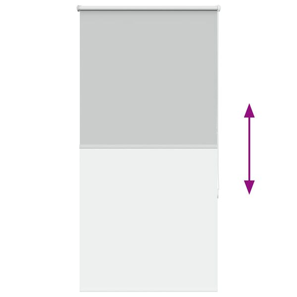 vidaXL Ρολέρ Μπλακάουτ ανοιχτό γκρι 75x130 cm Πλάτος υφάσματος 70,7cm