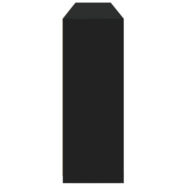 vidaXL Μπουφές με Φώτα LED Μαύρος 202 x 37 x 100 εκ.