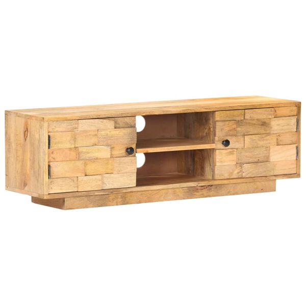 vidaXL Έπιπλο Τηλεόρασης 116 x 30 x 35 εκ. από Μασίφ Ξύλο Μάνγκο