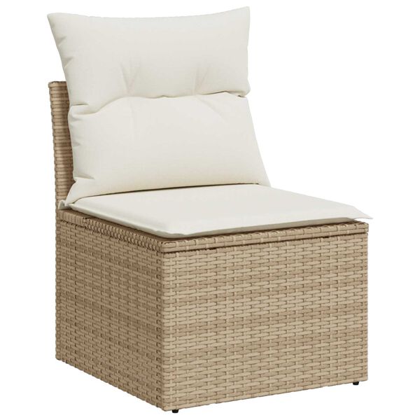 vidaXL Σετ Σαλονιού Κήπου 6 pcs Beige, λευκό 55 x 55 x 37 εκ
