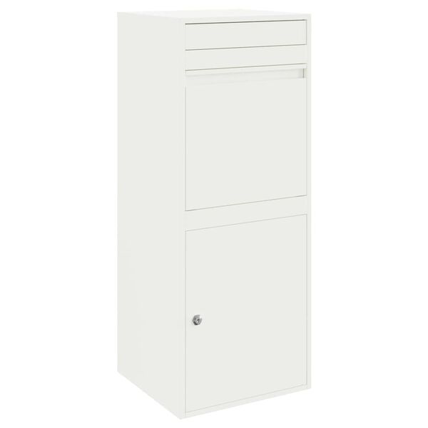 vidaXL Θυρίδα Πακέτων Λευκό 41 x 38 x 103 εκ Ατσάλι