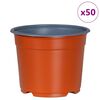 vidaXL &Gamma;&lambda;ά&sigma;&tau;&rho;&alpha; &Lambda;&omicron;&upsilon;&lambda;&omicron;&upsilon;&delta;&iota;ώ&nu; 50 pcs &Kappa;&epsilon;&rho;&alpha;&mu;&iota;&kappa;ό &Oslash; 15 x 12.5 &epsilon;&kappa;. &Pi;&lambda;&alpha;&sigma;&tau;&iota;&kappa;ό