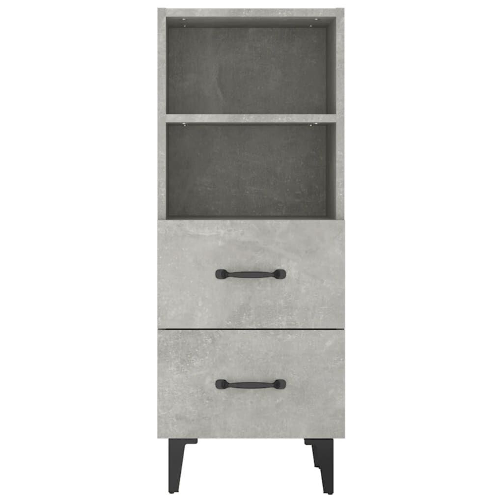 vidaXL Ντουλάπι Γκρι Σκυροδέματος 34,5x34x90 εκ. Επεξεργασμένο Ξύλο