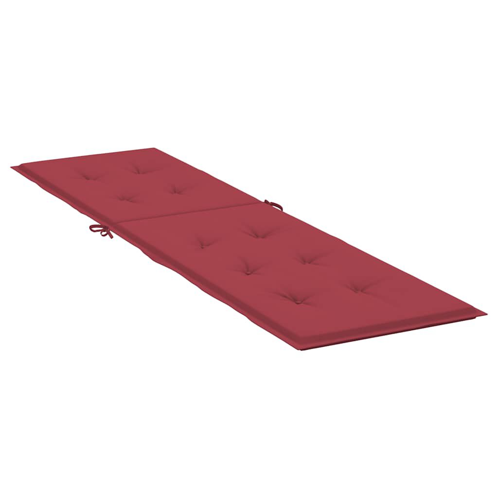 vidaXL Μαξιλάρι Σεζλόνγκ Μπορντό (75+105) x 50 x 4 εκ.